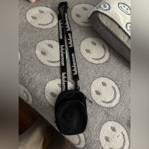 Black Lululemon cross body bag